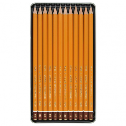 Набор графитовых карандашей "Art", 12 шт. 8B-2H